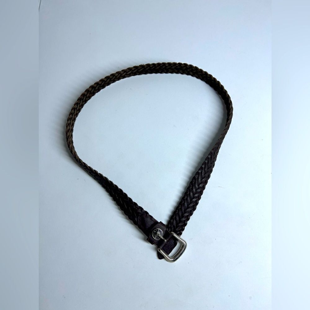 Vintage Limited Jeans Brown Leather Belt Size L